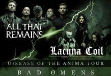 LACUNA COIL and ALL THAT REMAINS Announce Disease of the Anima Co-Headline Tour
