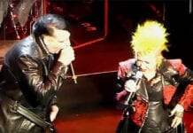 MARILYN MANSON and Cyndi Lauper Perform “The Beautiful People” Together Live