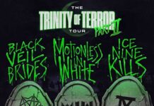 MOTIONLESS IN WHITE, BLACK VEIL BRIDES & ICE NINE KILLS Announce Second Leg of Their “Trinity Of Terror” Triple Co-Headline Tour