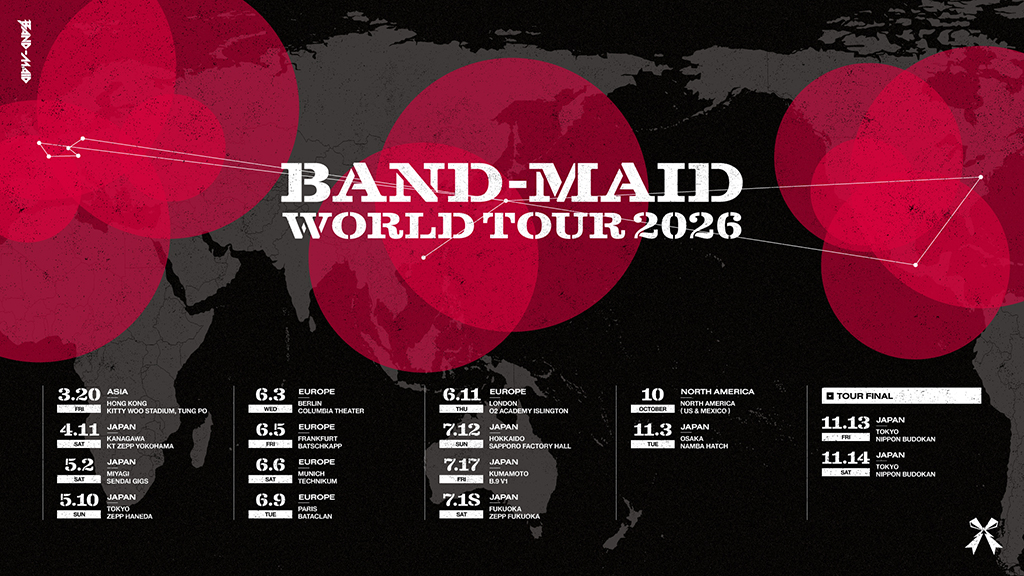 BAND-MAID Announces 2026 World Tour - OUTBURN ONLINE